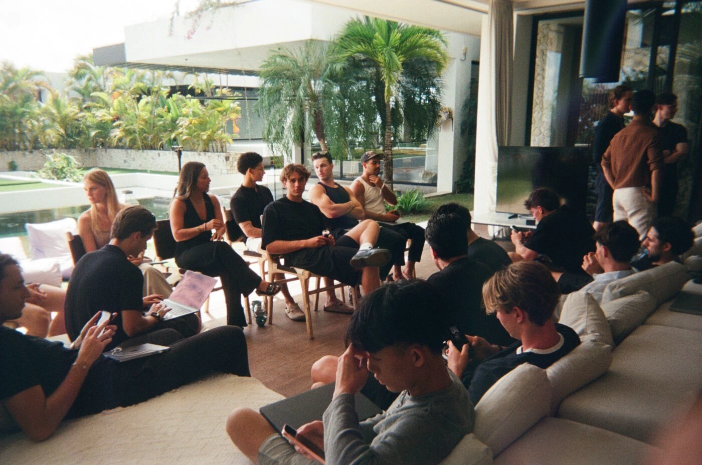 Founders in a session at the villa in Bali